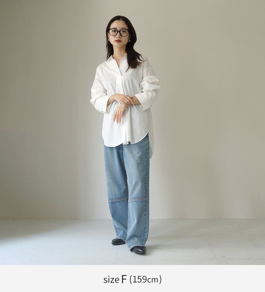 【20%OFF】YENN(イェン) スキッパーシャツ