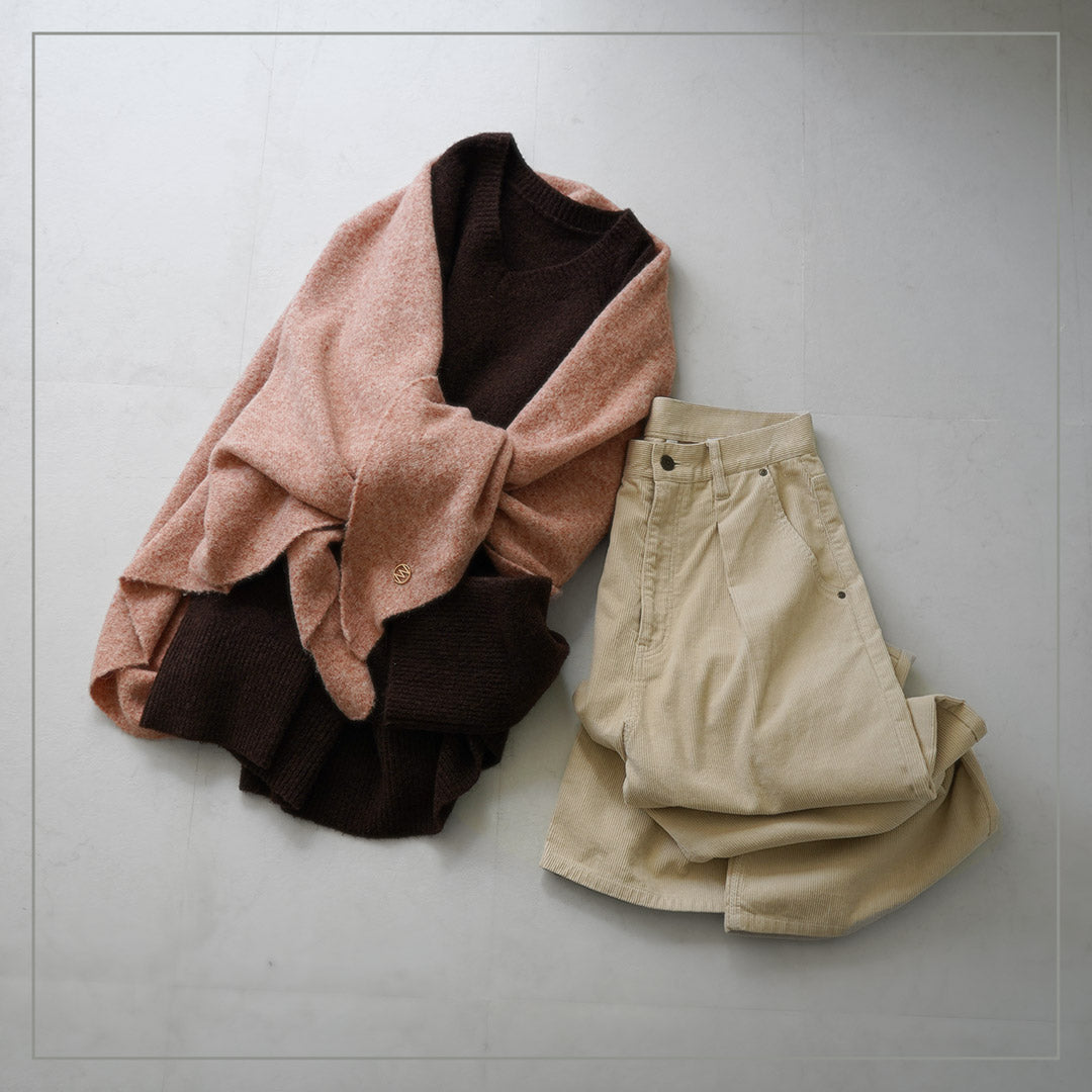 YENN(イェン)アルパカ ミックス スカーフ