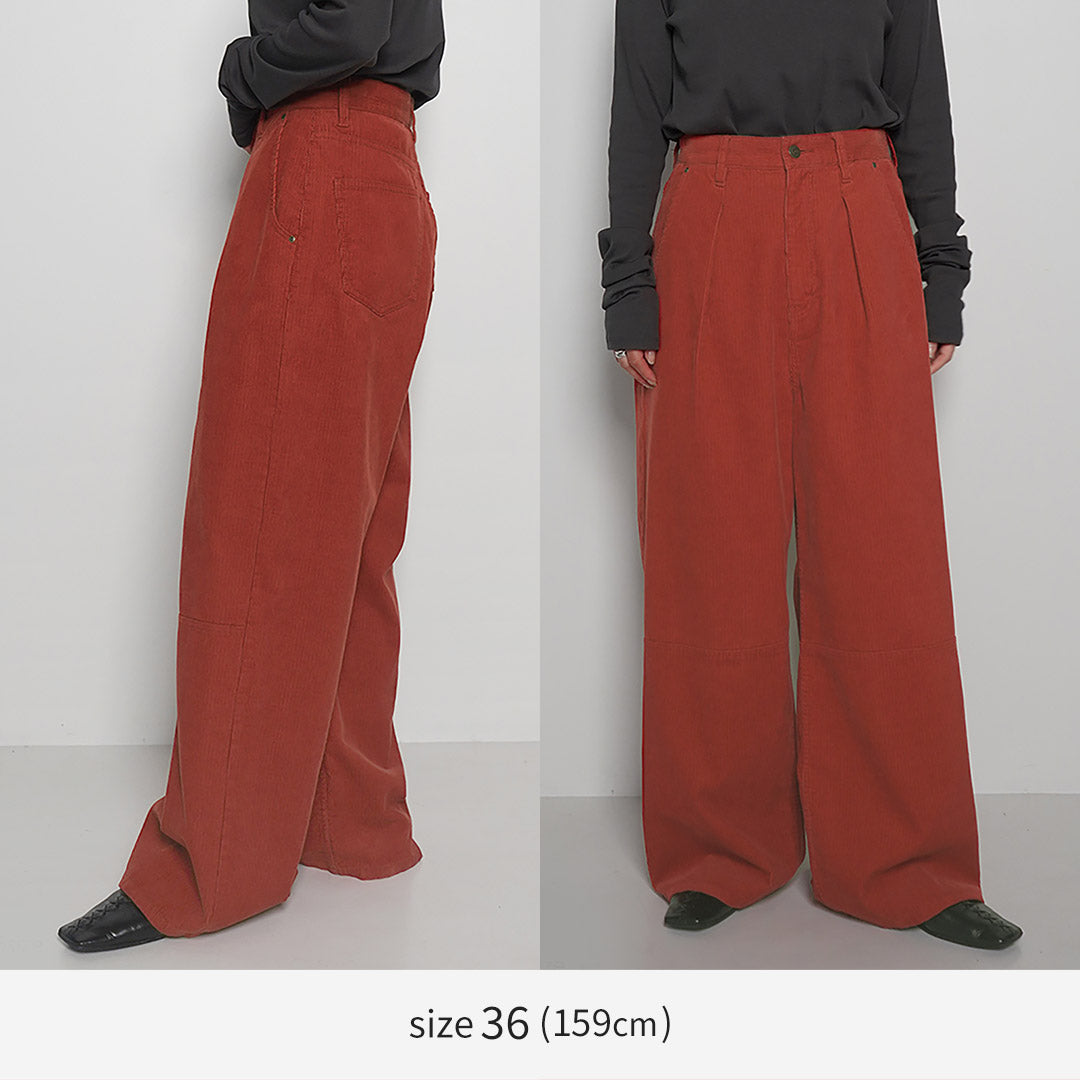 YENN(イェン) ウォッシュド コーデュロイ パンツ