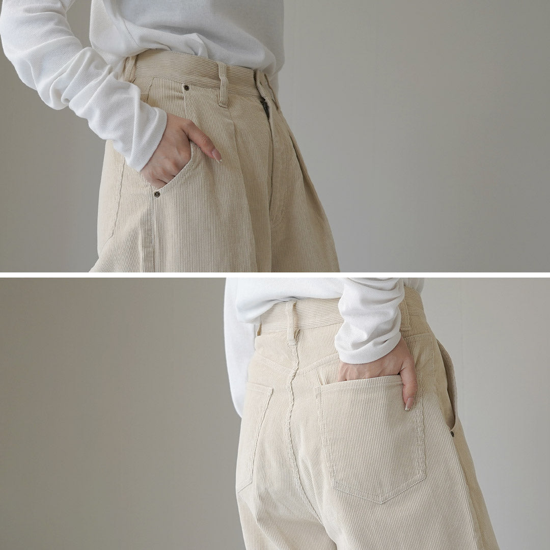 YENN(イェン) ウォッシュド コーデュロイ パンツ