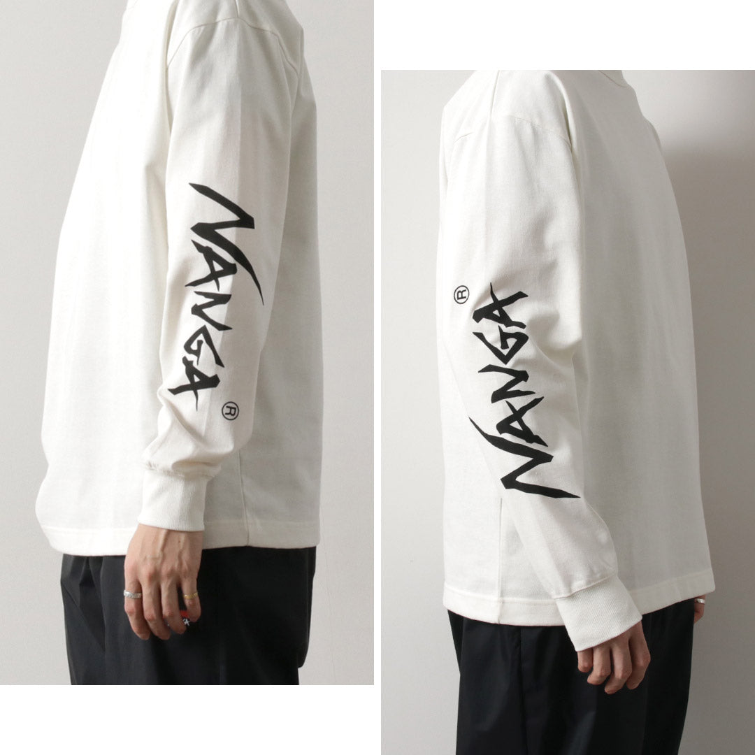 NANGA(ナンガ) エコハイブリッド スリーブロゴ ロングスリーブTシャツ