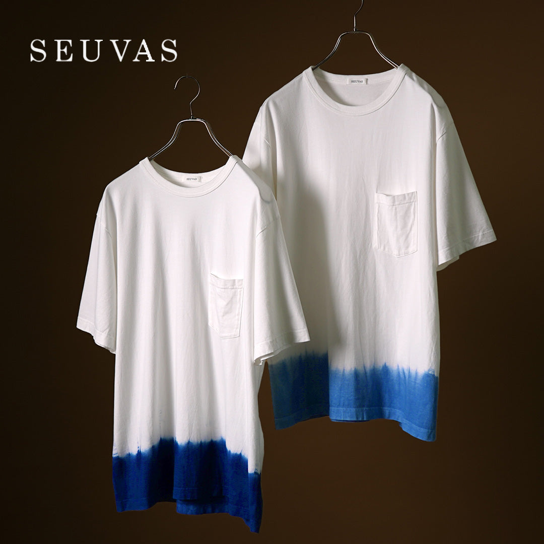 SEUVAS(ソウバス) インディゴ Tシャツ
