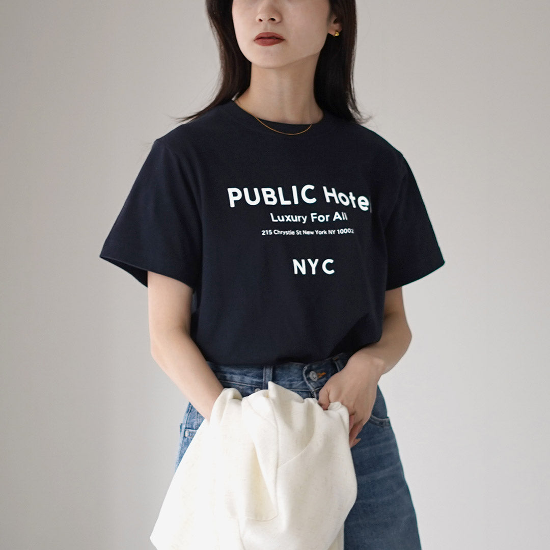 ANGE IN DISGUISE(アンジ イン ディスガイズ) PUBLIC HOTEL ロゴTEE