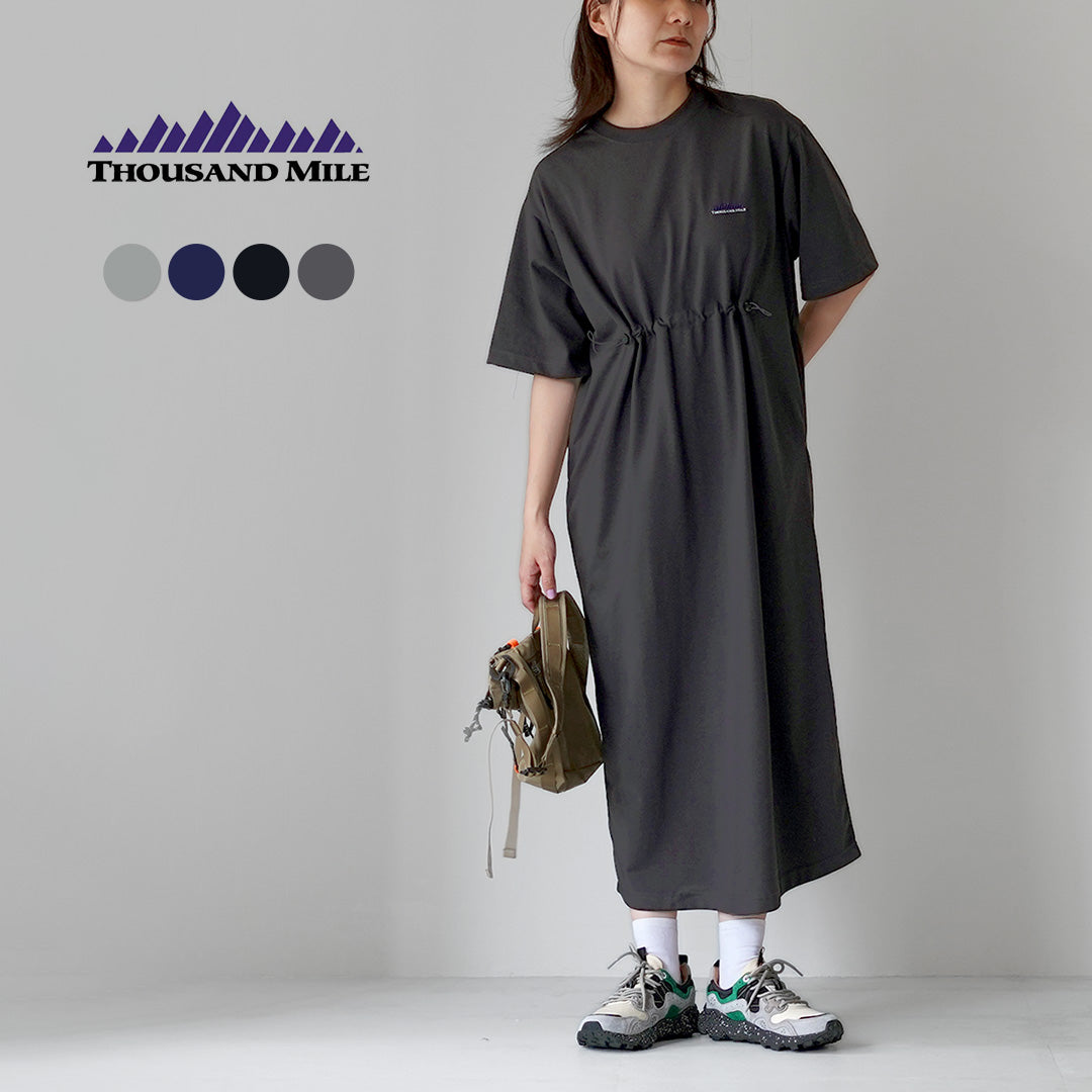 THOUSAND MILE(サウザンドマイル) ショートスリーブ ドローコードワンピース
