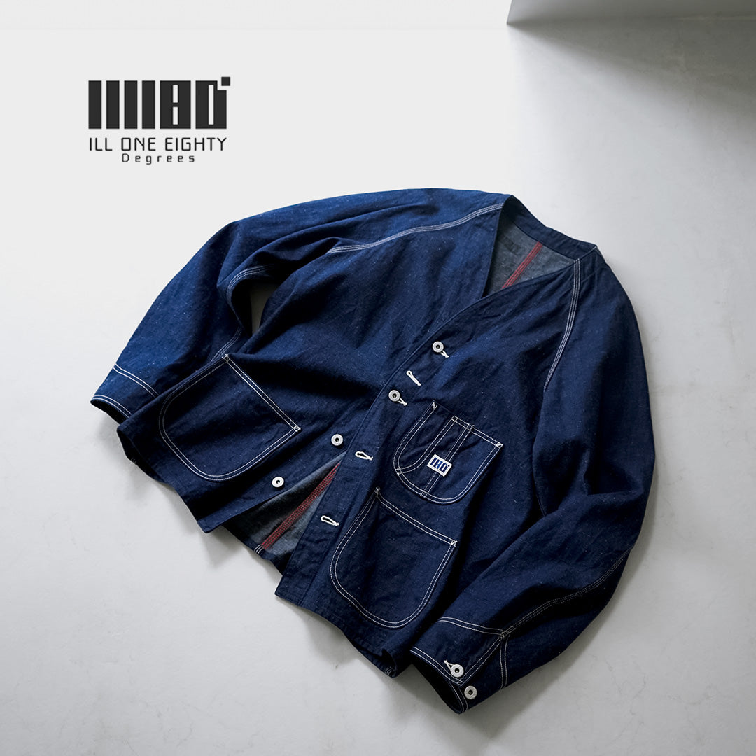 ILL ONE EIGHTY(イルワンエイティー) ファースト エンジニアジャケット / デニム ヴィンテージ コットン 綿 メンズ ライトアウター FIRST ENGINEER JACKET