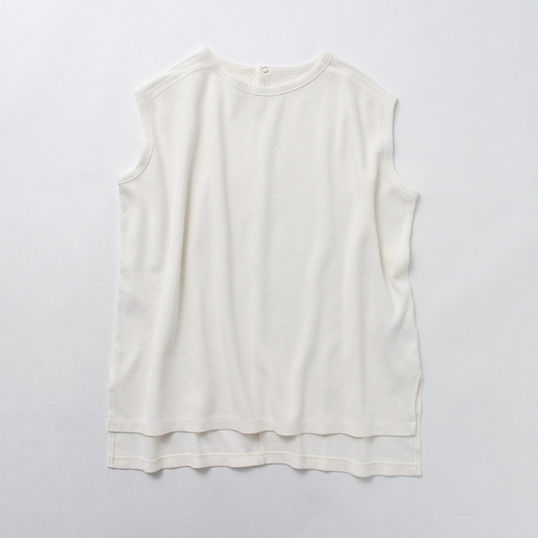 KHA:KI(カーキ) ハニカムサーマル スリーブレス トップス Tシャツ