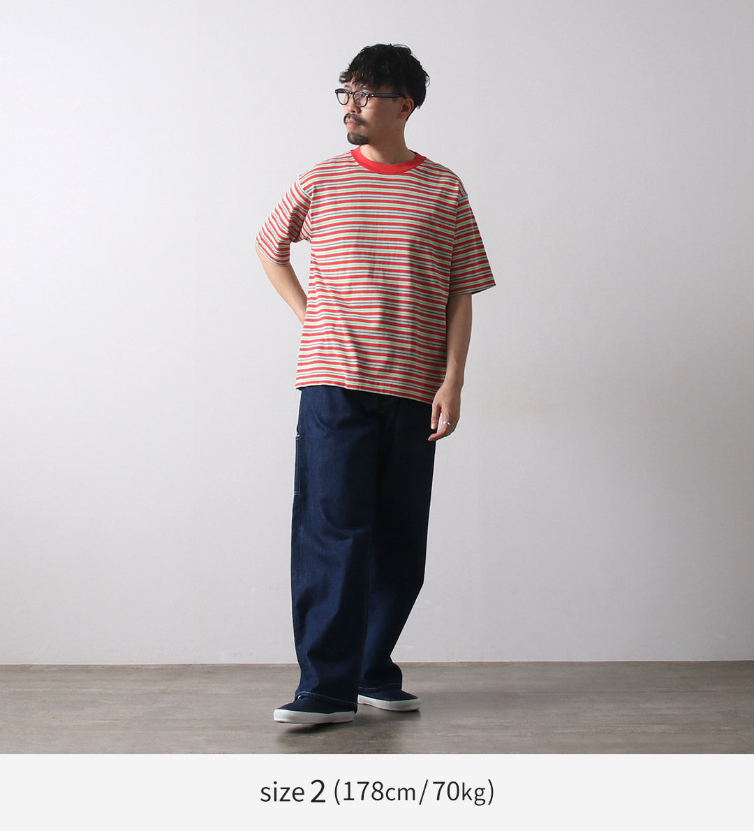 RYE TENDER(ライテンダー) センターティー ストライプ