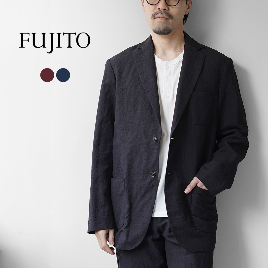 FUJITO(フジト) リネン ウール トロピカル ナウン 2Bジャケット