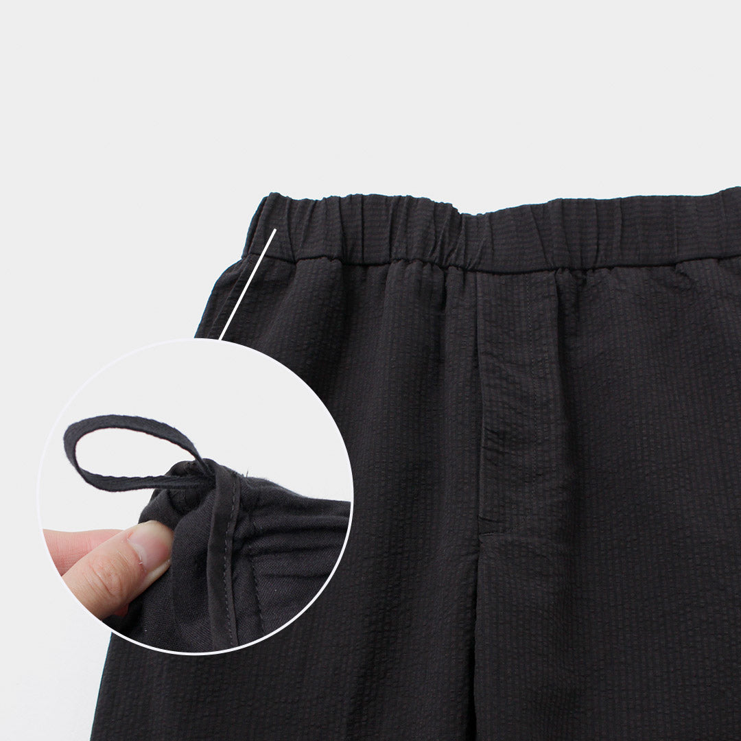 FUJITO(フジト) リネン×コットン シアサッカー イージーパンツ