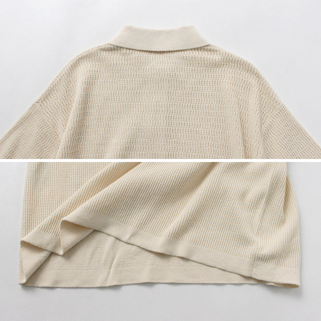 HEALTHKNIT(ヘルスニット) ポロカラー ショートスリーブ ニット カットソー