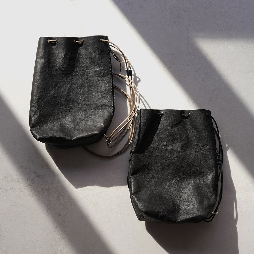 SENTI(センティ) ダイニーマレザー ドローストリング バッグ L