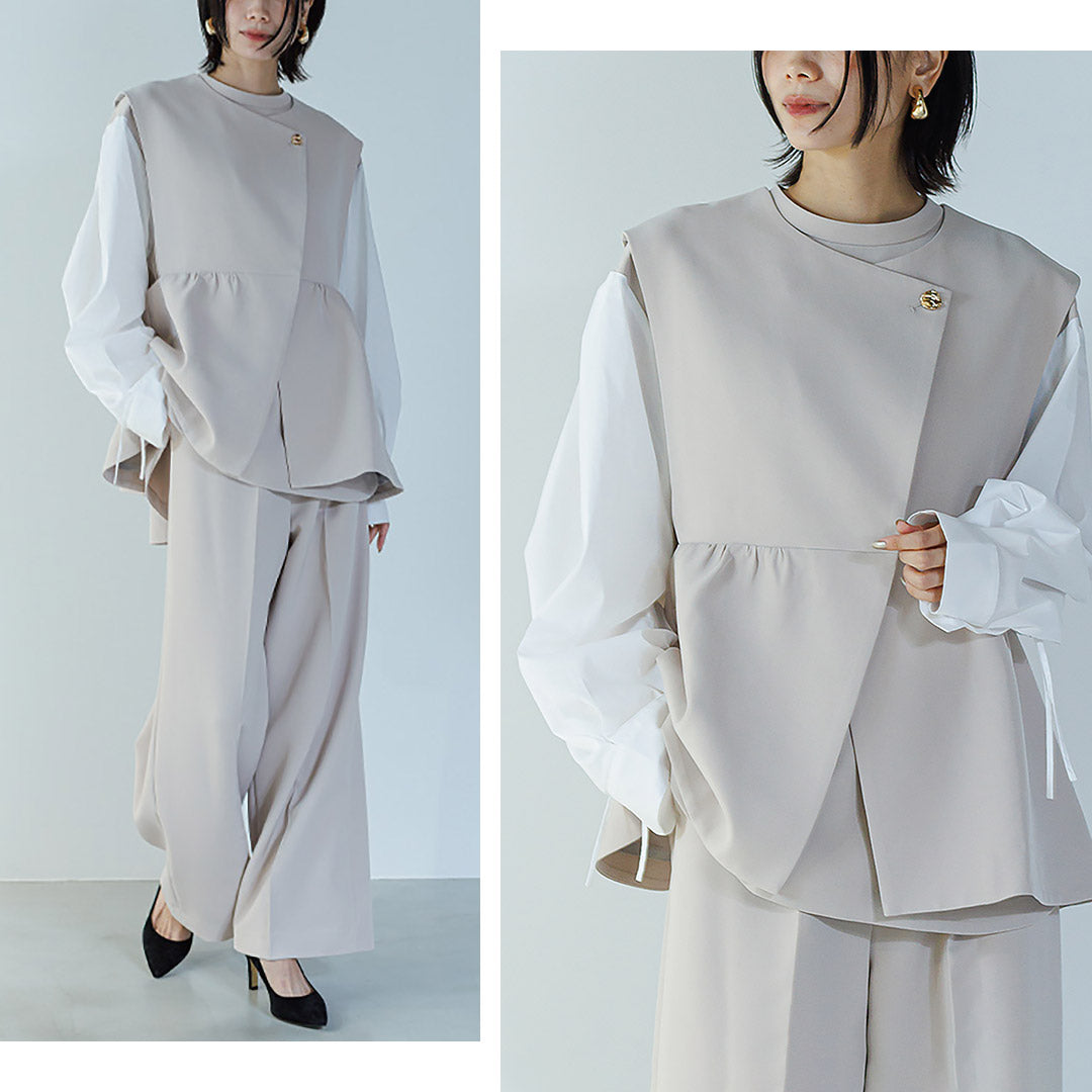 【30%OFF】CHIGNON(シニヨン) シャーリングデザインブラウス