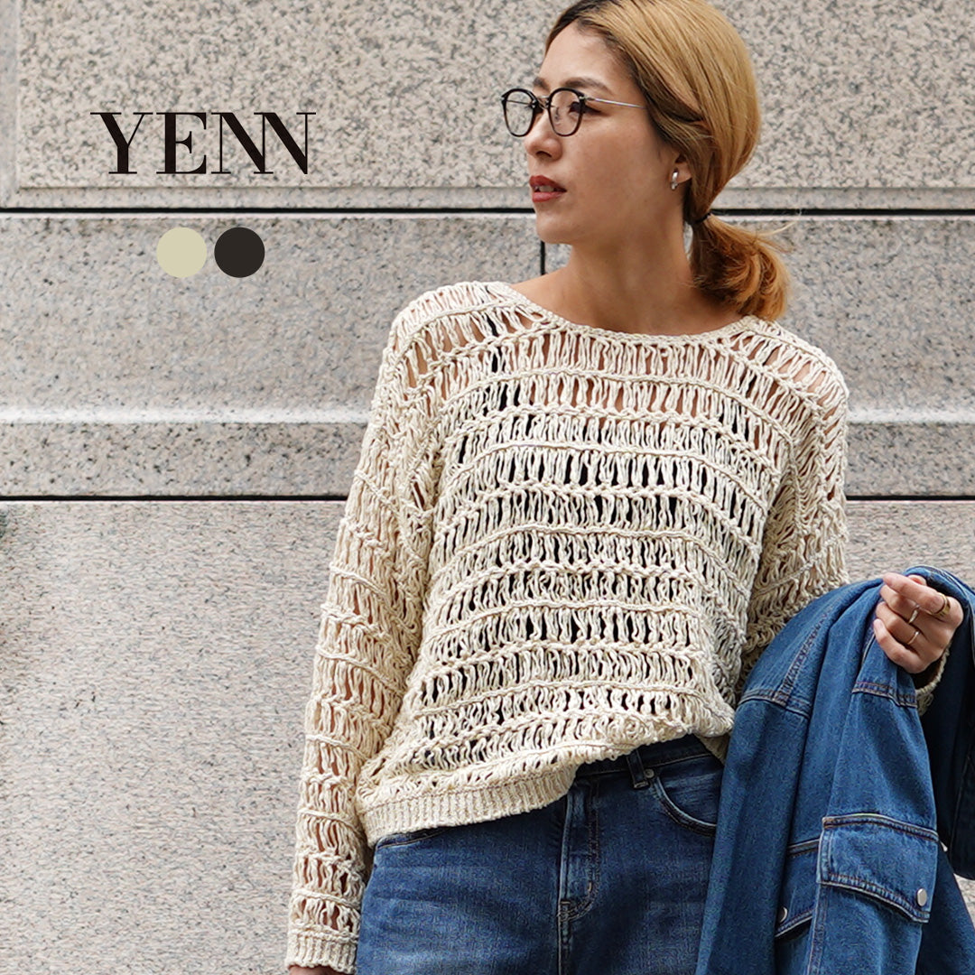 YENN(イェン) クロシェ ニットプルオーバー