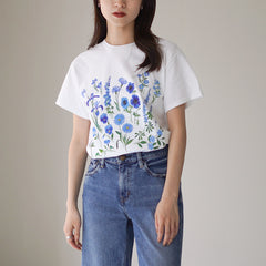 white-blueflower / S