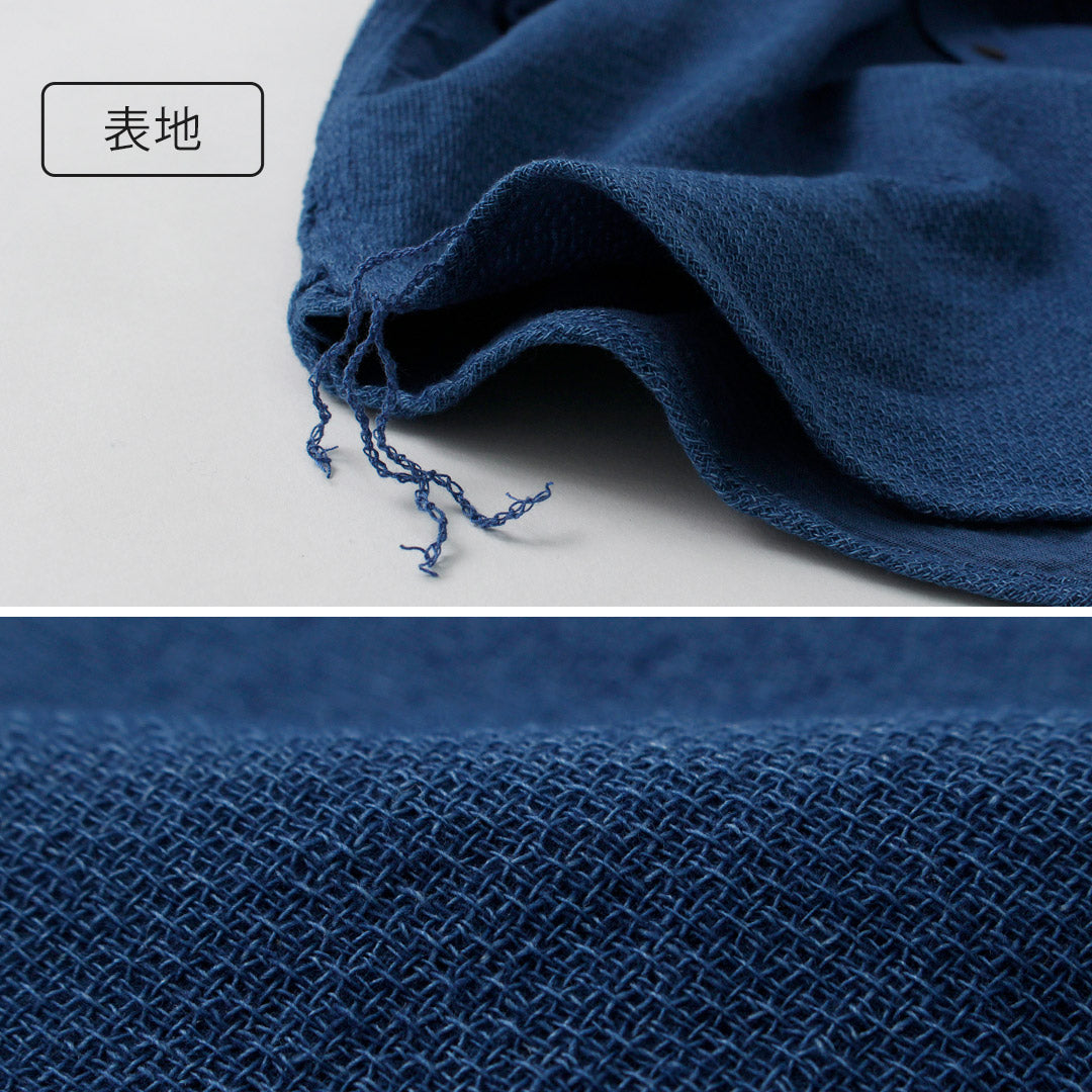 FOB FACTORY(FOBファクトリー) F3507 インディゴ ガーゼ ワークシャツ