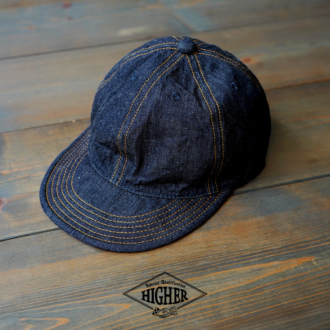 HIGHER(ハイアー) 10oz セルヴィッチデニム ロングブリム キャップ