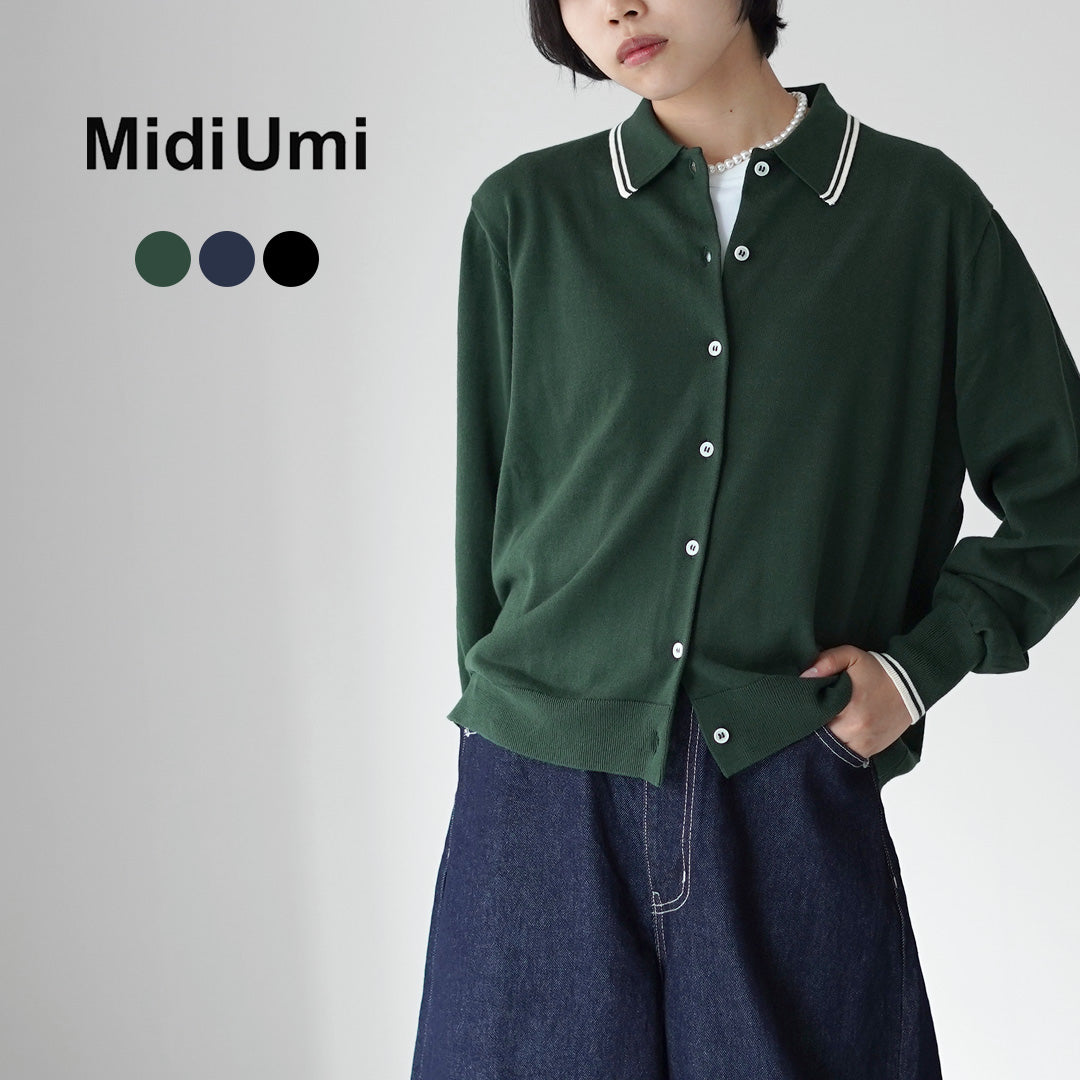 MIDIUMI(ミディウミ) ポロニット カーディガン