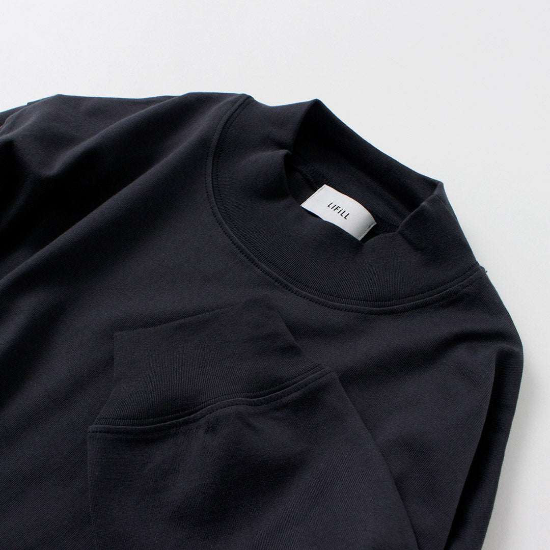 LIFiLL(リフィル) モックネック ロングスリーブTシャツ