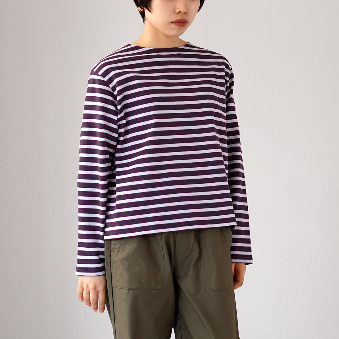 ORCIVAL(オーシバル) #B259 クルーネック ロングスリーブ プルオーバー ボーダー フランス製
