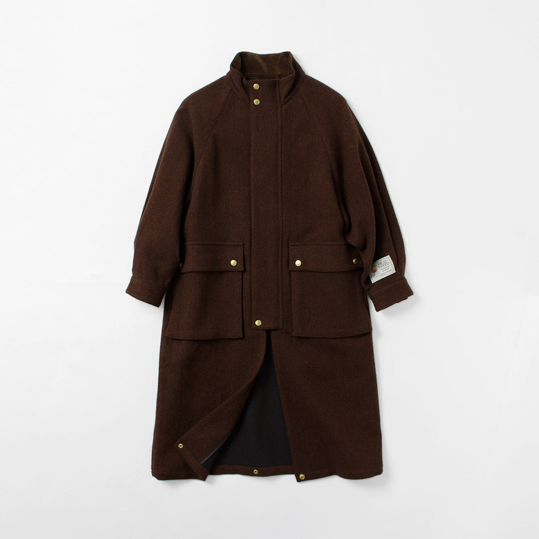 traditional weatherwear Tweed ロングコート TRADITIONAL WEATHERWEAR（トラディショナル ウェザーウェア
