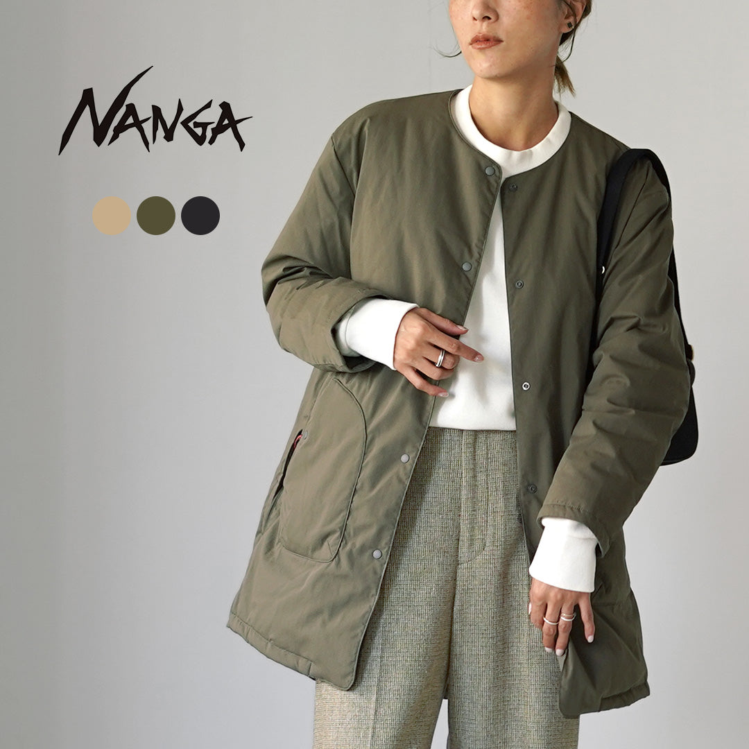 【20%OFF】NANGA(ナンガ) ヒノック リップストップ インナーダウン ロングカーディガン 2025年モデル