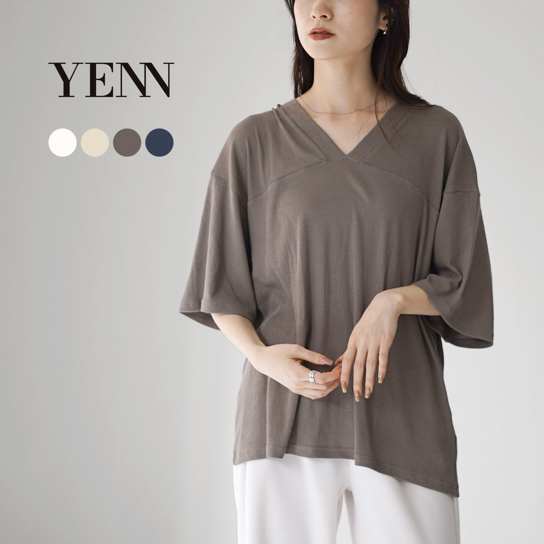 YENN(イェン) 2WAY Vネック トップス
