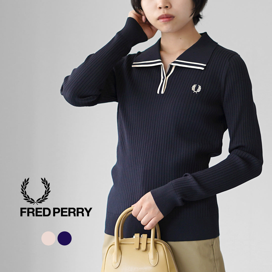 FRED PERRY(フレッドペリー)リブニット ポロシャツ