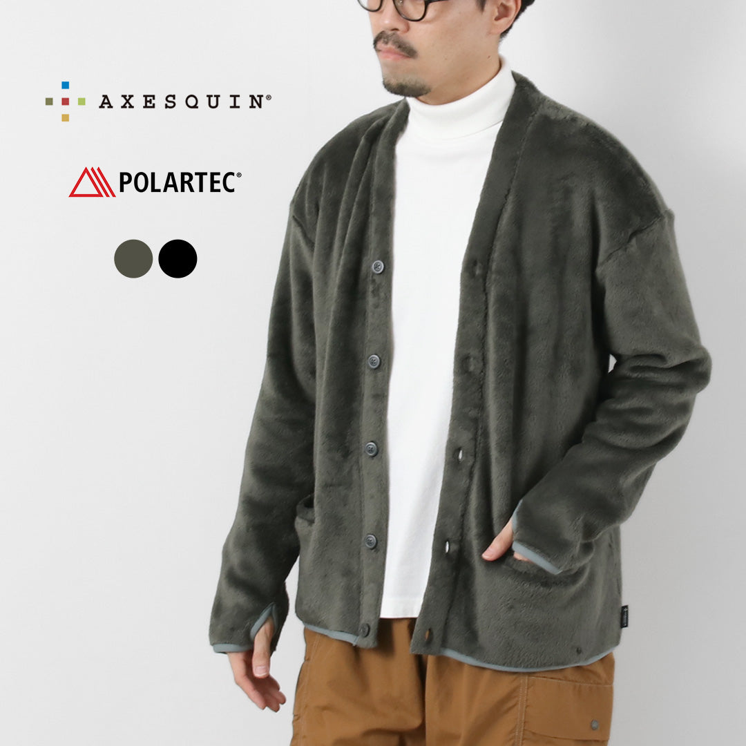 【20%OFF】AXESQUIN(アクシーズクイン) ポーラテック ハイロフト ボタンカーディガン