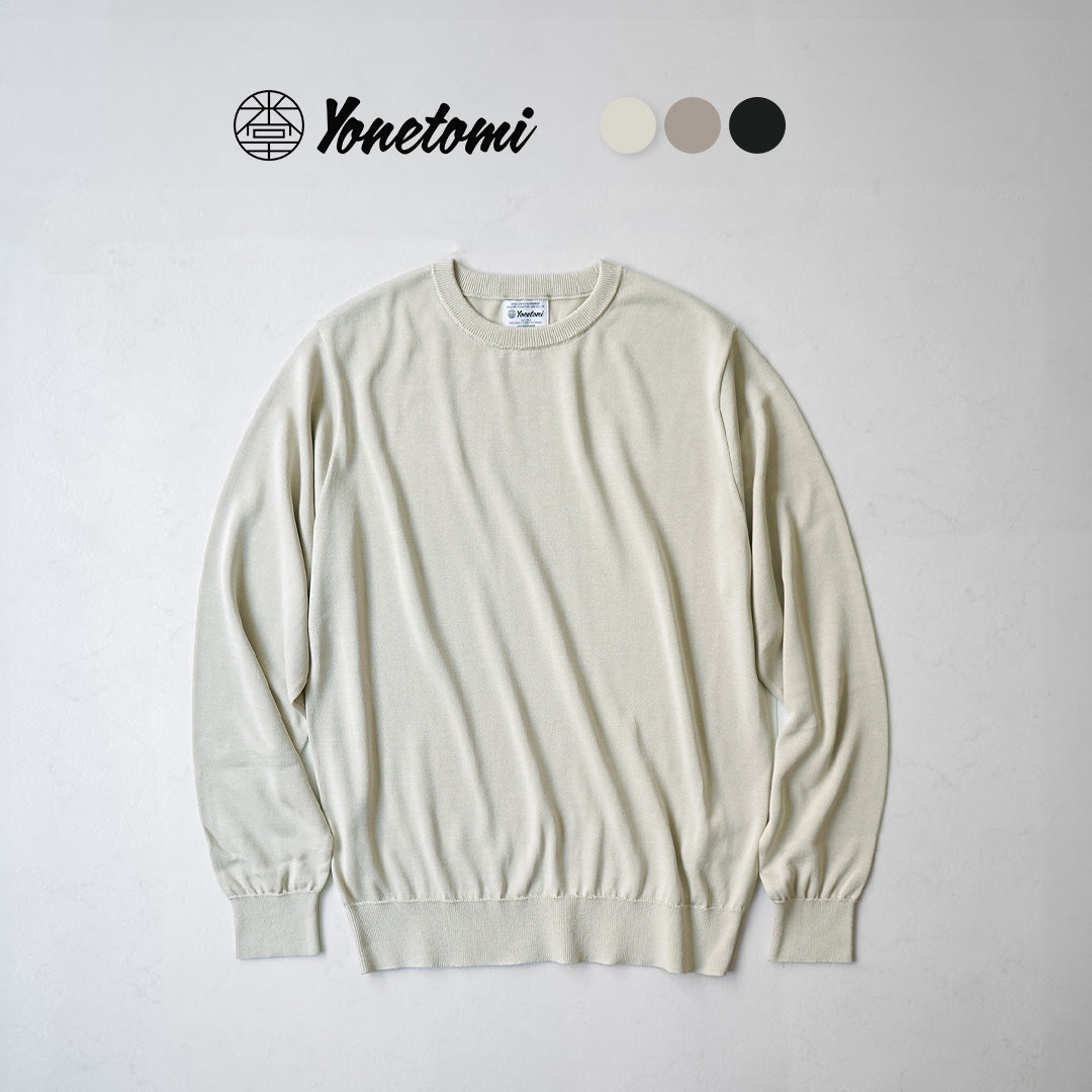 YONETOMI NEW BASIC(ヨネトミニューベーシック) シルクニットプルオーバー クルーネック