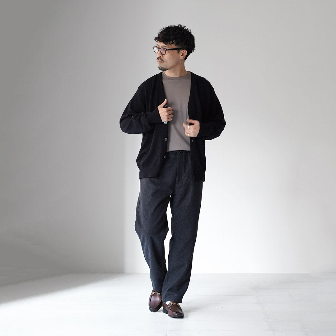 YONETOMI NEW BASIC(ヨネトミニューベーシック) アメリカン ウール&コットン ニットカーディガン