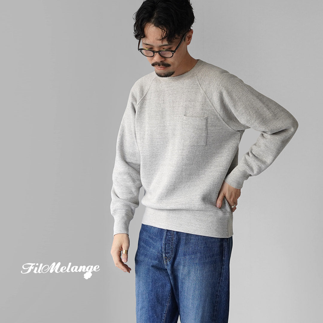 FILMELANGE(フィルメランジェ) バード カンピオーネ裏毛 クルーネックスウェット
