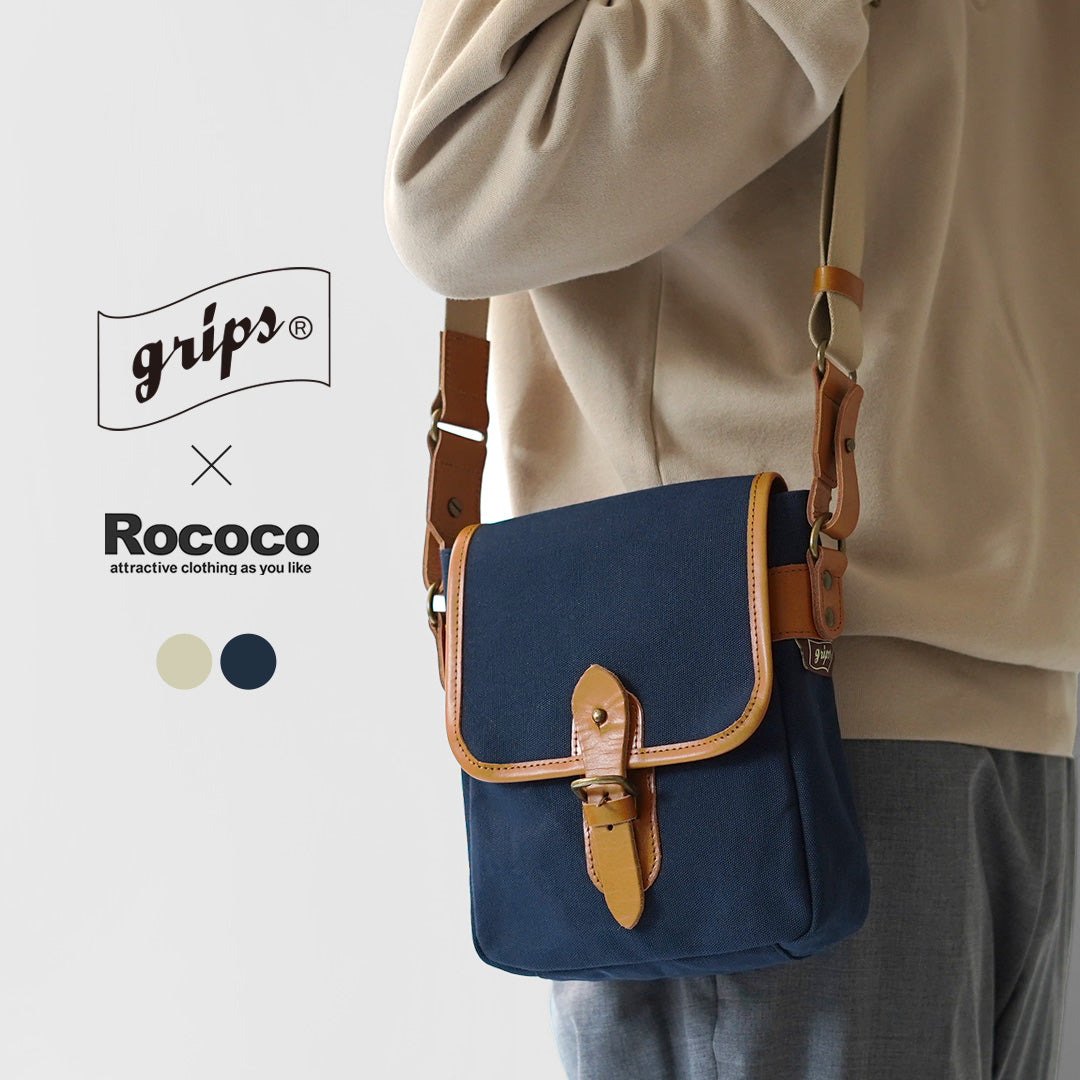 GRIPS × ROCOCO(グリップス × ロココ) 別注 パラフィン サッチェルバッグ S