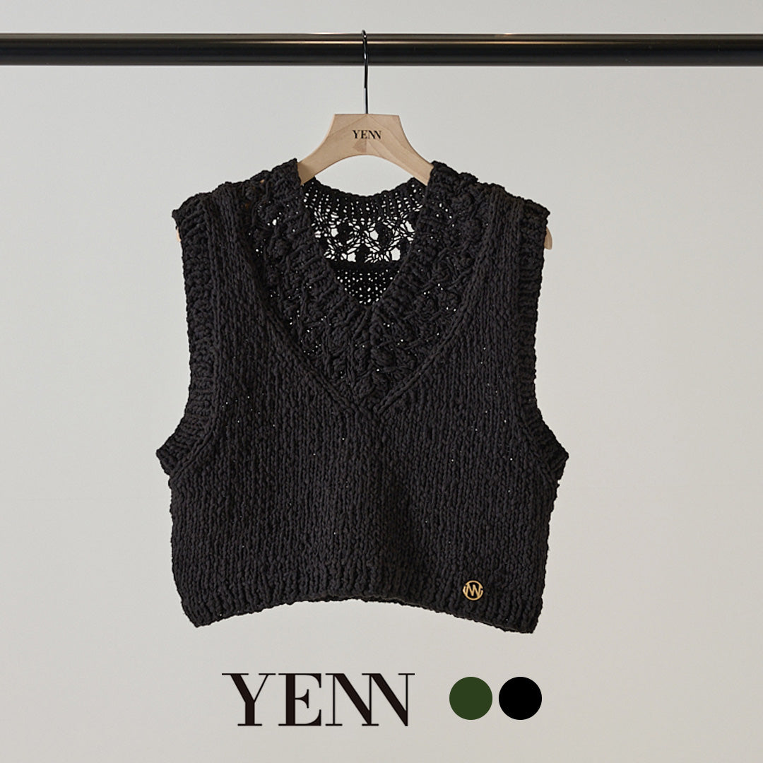 YENN(イェン) クロシェ ヨーク ベスト