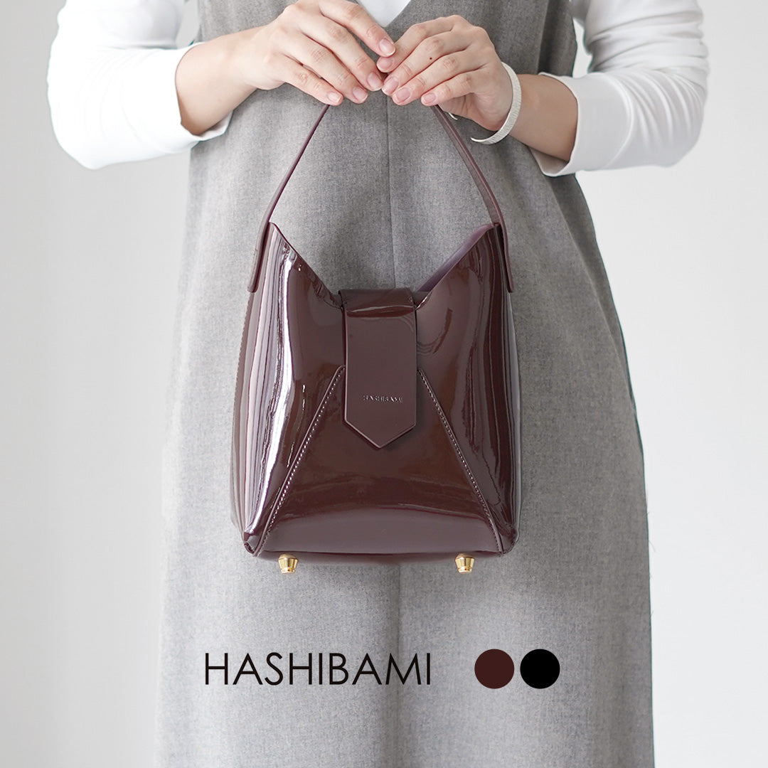 HASHIBAMI(ハシバミ) フェズ エナメル ワンハンドルバッグ