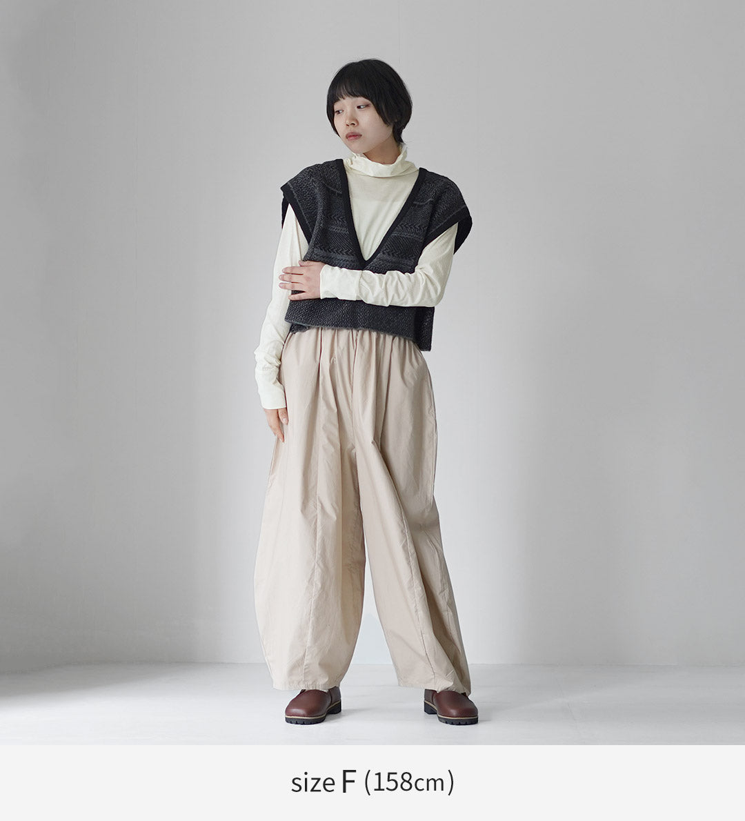 TUMUGU(ツムグ) フェザリーコットン 天竺 タートルネック Tシャツ