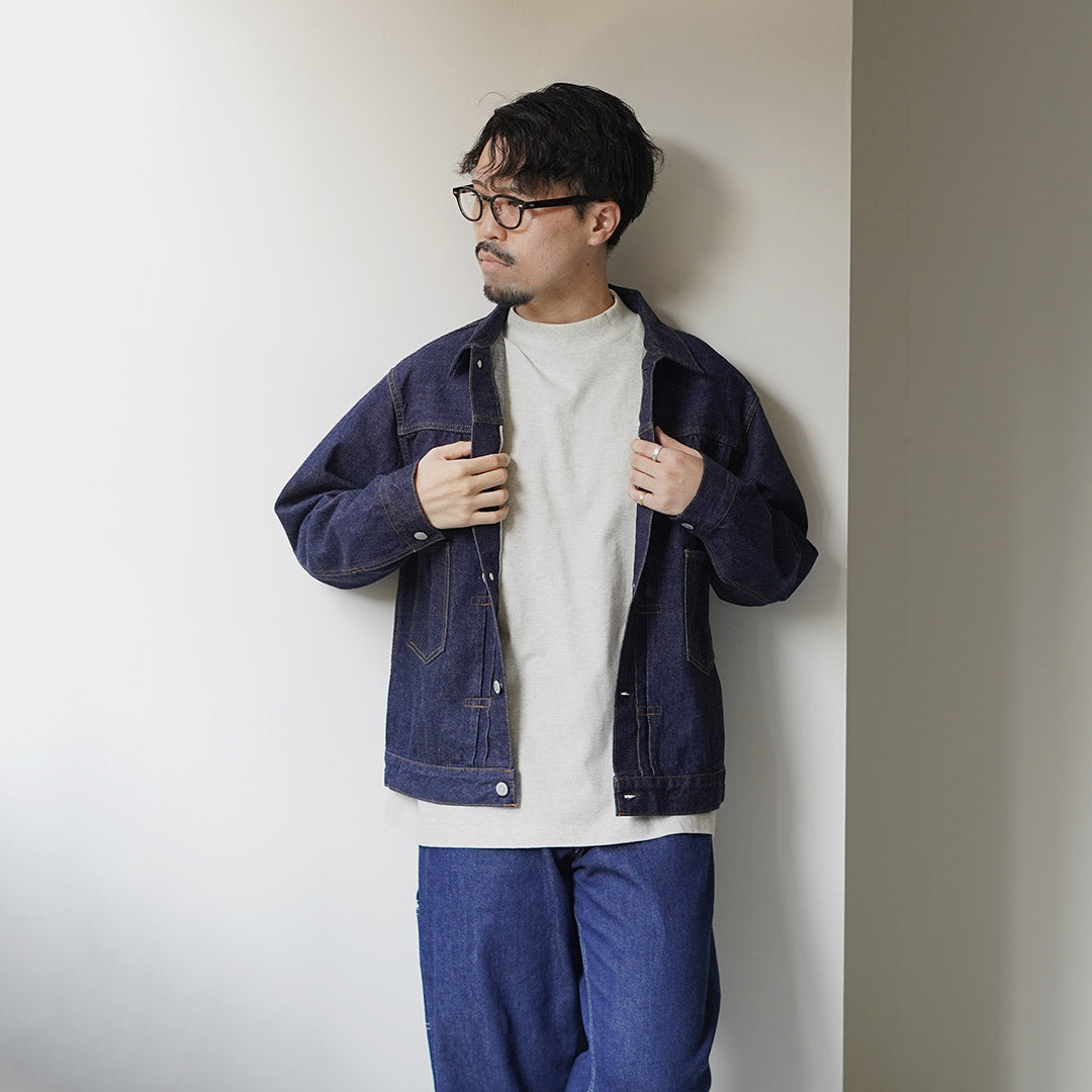 HEALTHKNIT(ヘルスニット) 別注 USコットン ユニバーサル モックネックTシャツ ロングスリーブ