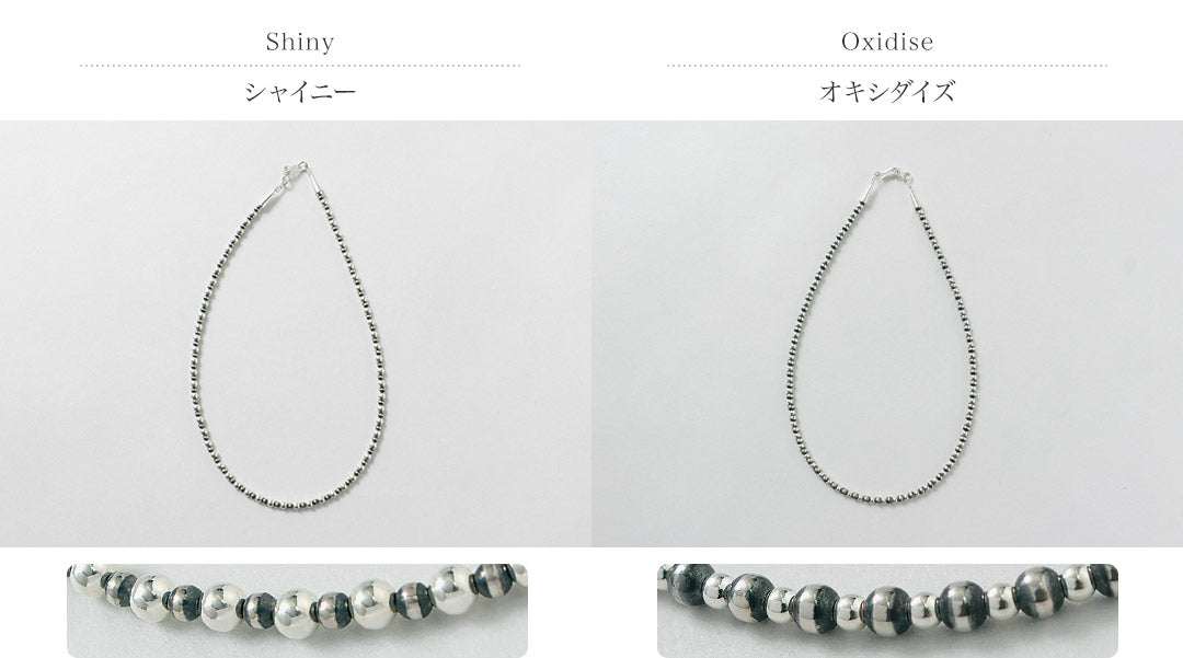 ERICKA NICOLAS BEGAY(エリッカ ニコラス ビゲイ) ナバホパール ミックスデザイン ネックレス 45cm