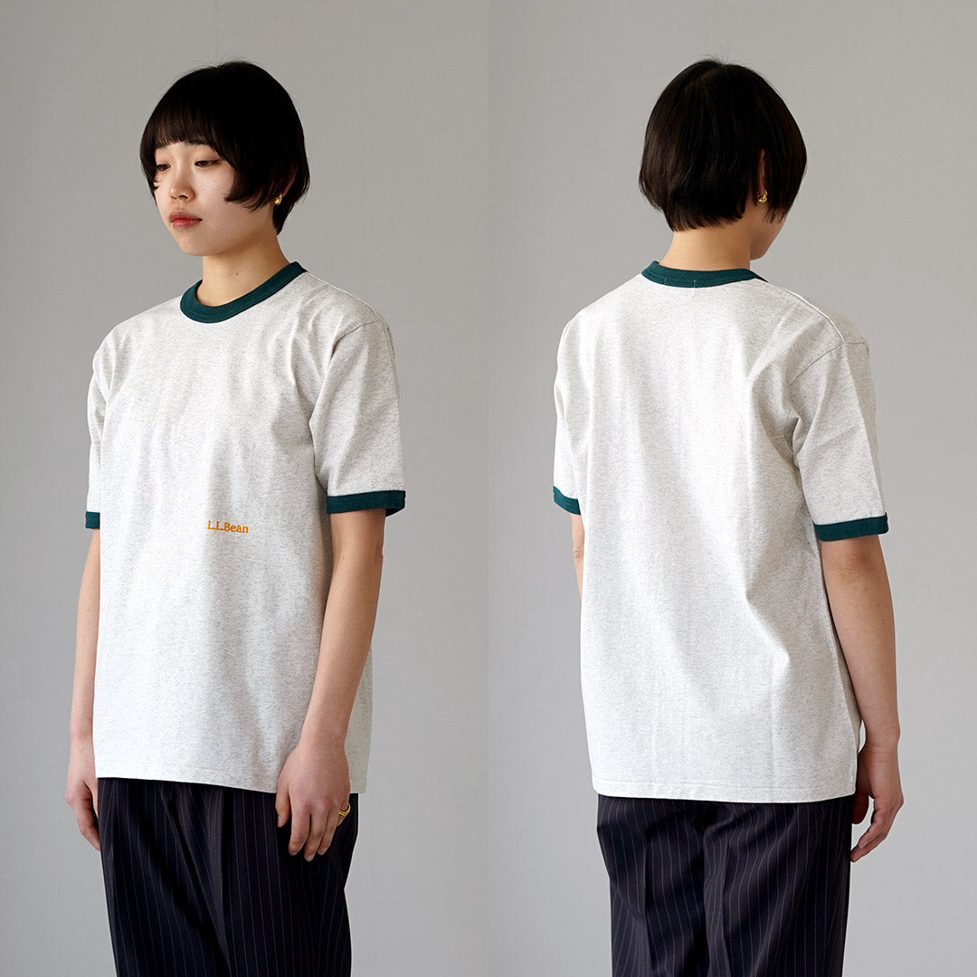 L.L.BEAN(エルエルビーン) モリル ショートスリーブ リンガー TEE レディース
