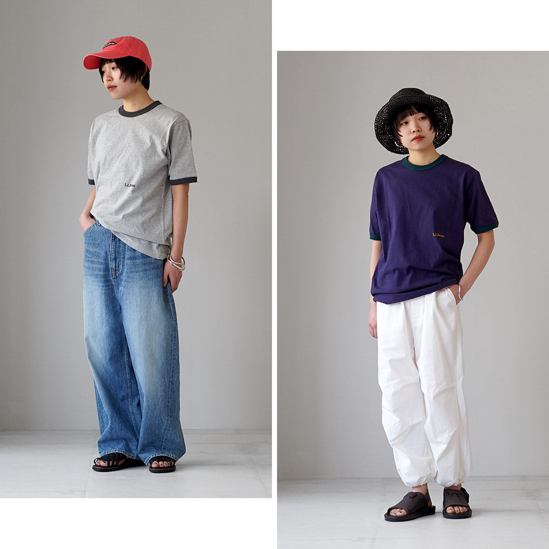 L.L.BEAN(エルエルビーン) モリル ショートスリーブ リンガー TEE レディース