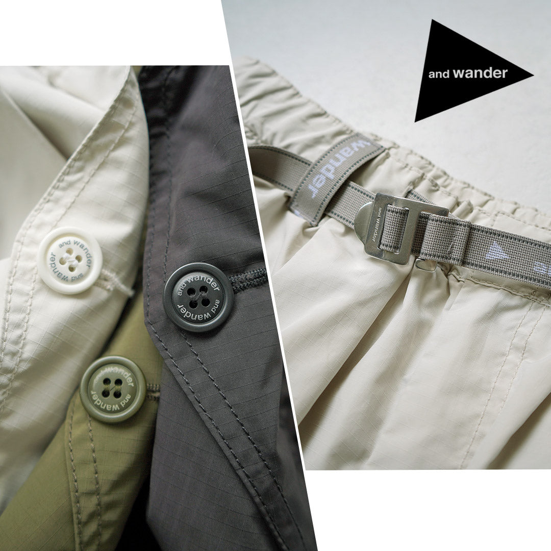 AND WANDER(アンドワンダー) オーバーサイズ カーゴスカート