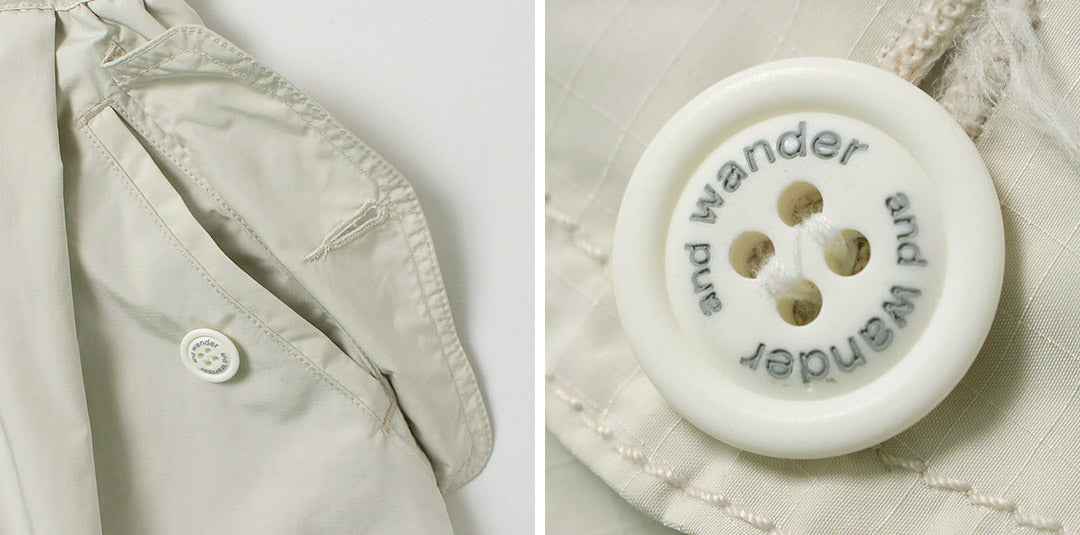 AND WANDER(アンドワンダー) オーバーサイズ カーゴスカート