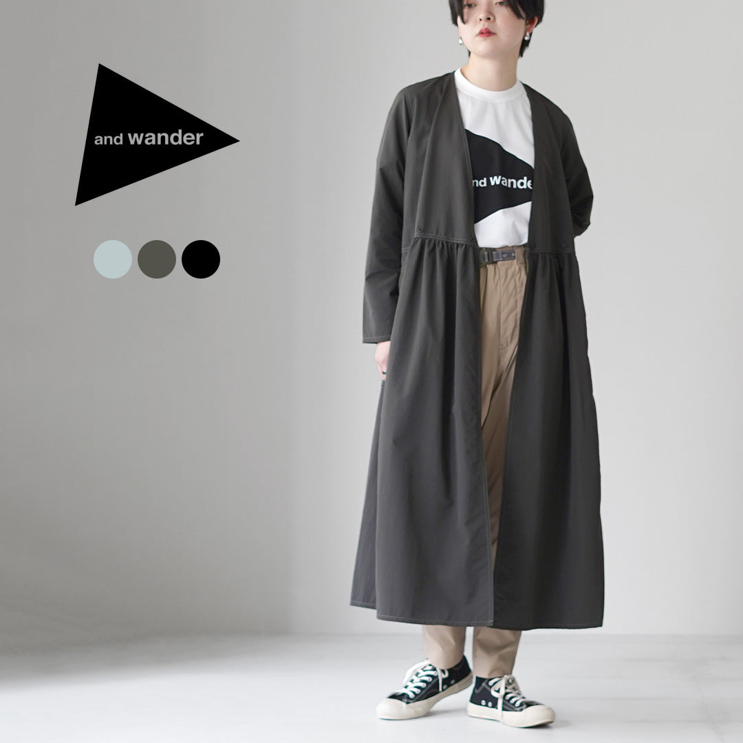 AND WANDER(アンドワンダー) クリンクル ナイロン カシュクール