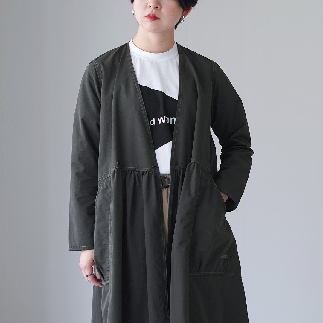 AND WANDER(アンドワンダー) クリンクル ナイロン カシュクール