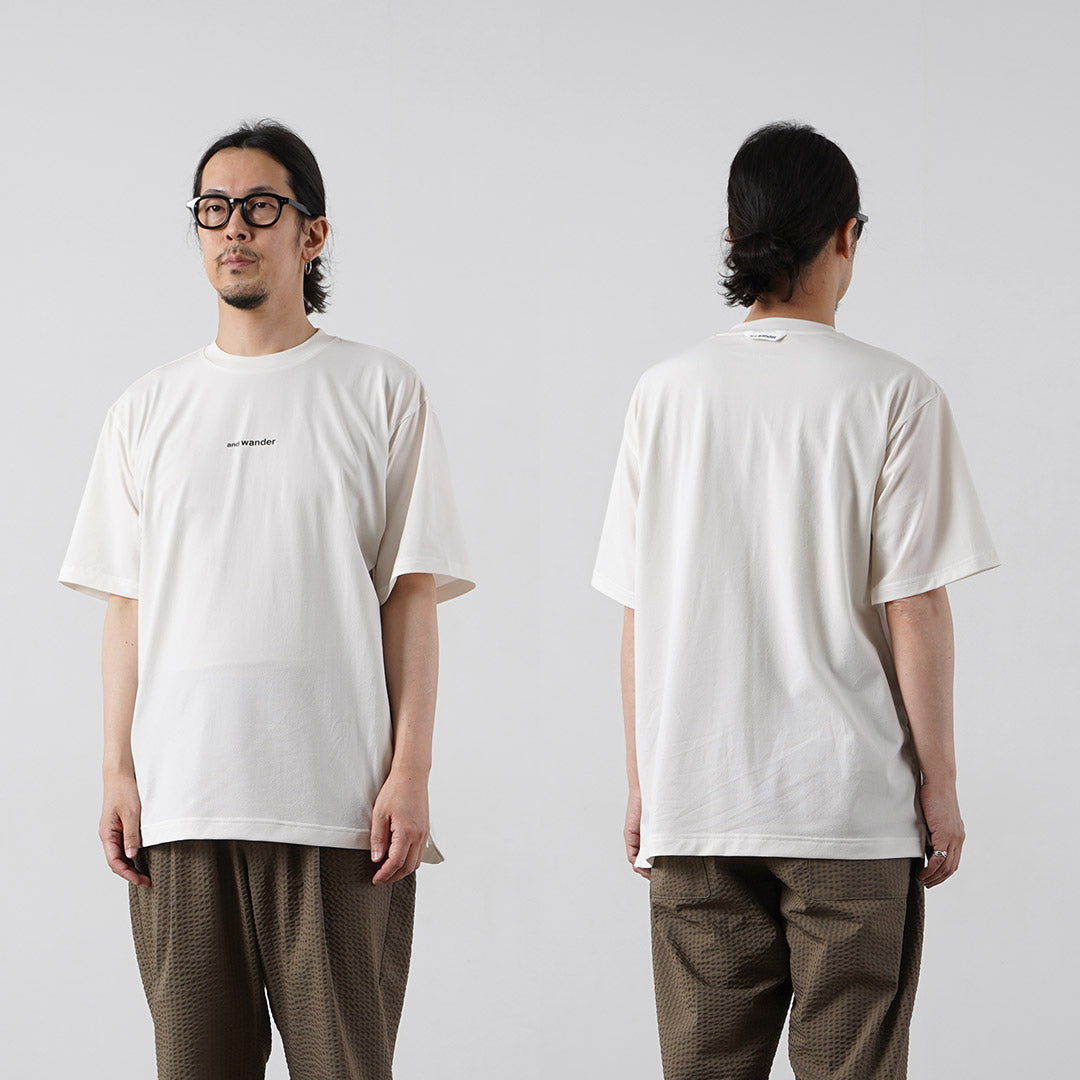 AND WANDER(アンドワンダー) ドライ メッシュTシャツ