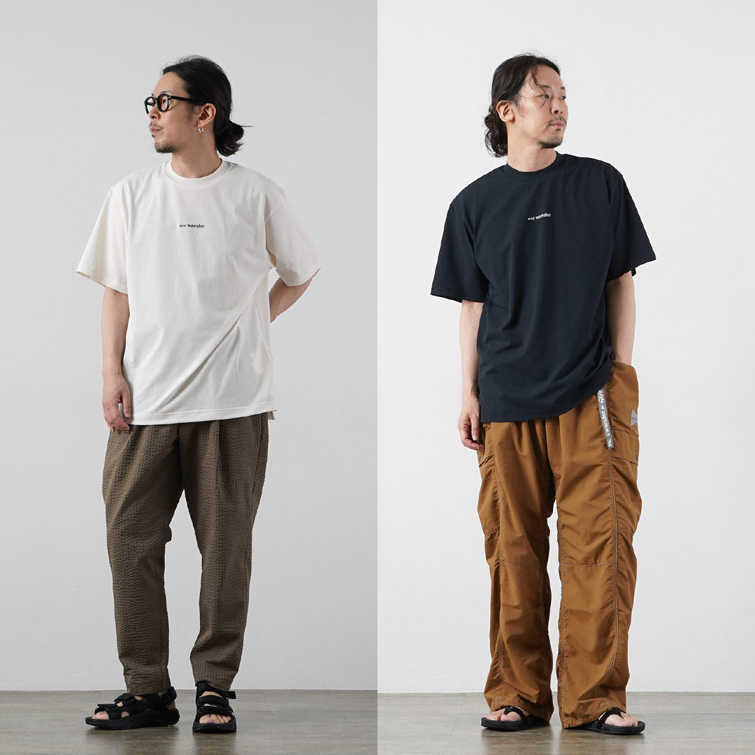 AND WANDER(アンドワンダー) ドライ メッシュTシャツ