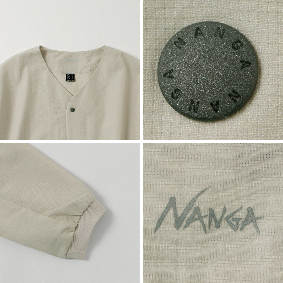 NANGA(ナンガ) ドットエアー コンフィー カーディガン / メンズ テーラード 吸水速乾 ストレッチ
