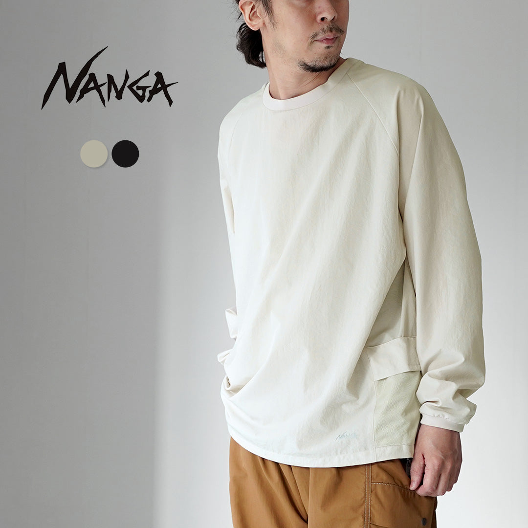 NANGA(ナンガ) ドットエアー コンフィー ロングスリーブTシャツ / メンズ 長袖 ロンT アウトドア 吸水速乾 ストレッチ