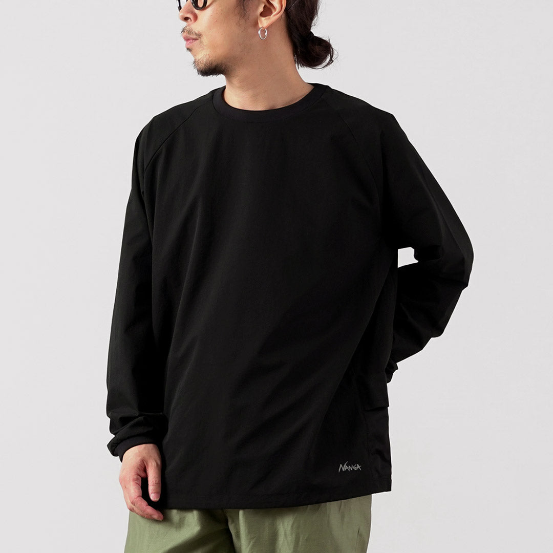NANGA(ナンガ) ドットエアー コンフィー ロングスリーブTシャツ / メンズ 長袖 ロンT アウトドア 吸水速乾 ストレッチ