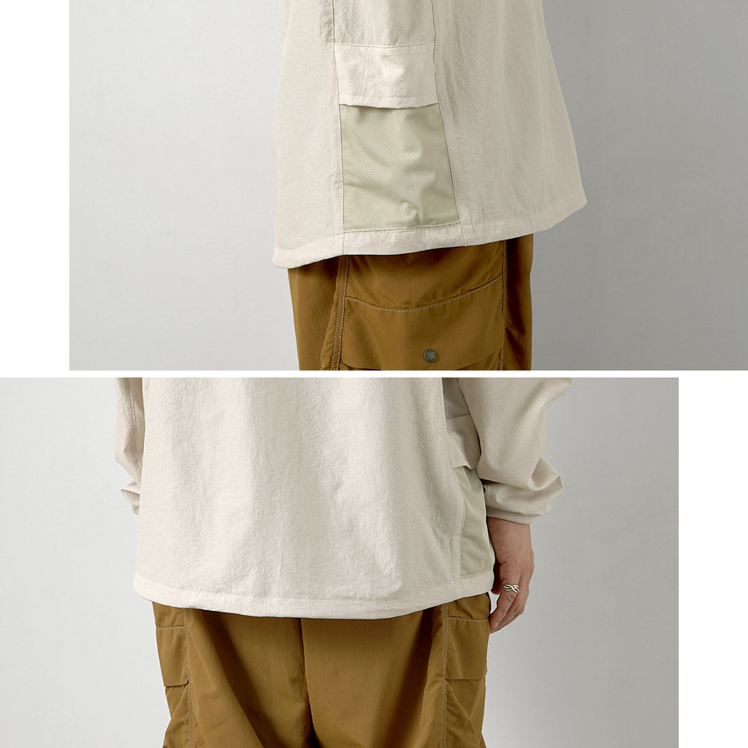 NANGA(ナンガ) ドットエアー コンフィー ロングスリーブTシャツ / メンズ 長袖 ロンT アウトドア 吸水速乾 ストレッチ