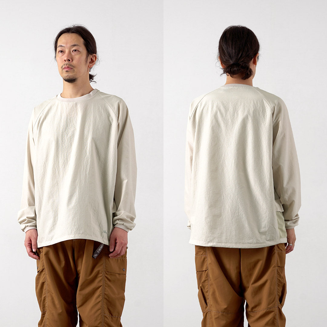 NANGA(ナンガ) ドットエアー コンフィー ロングスリーブTシャツ / メンズ 長袖 ロンT アウトドア 吸水速乾 ストレッチ